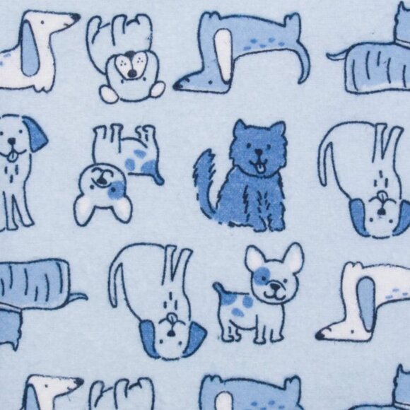 NWT Gerber Baby Boy Cotton Flannel Receiving Blanket 5-Pack Puppy Dog Blankets - Picture 2 of 4